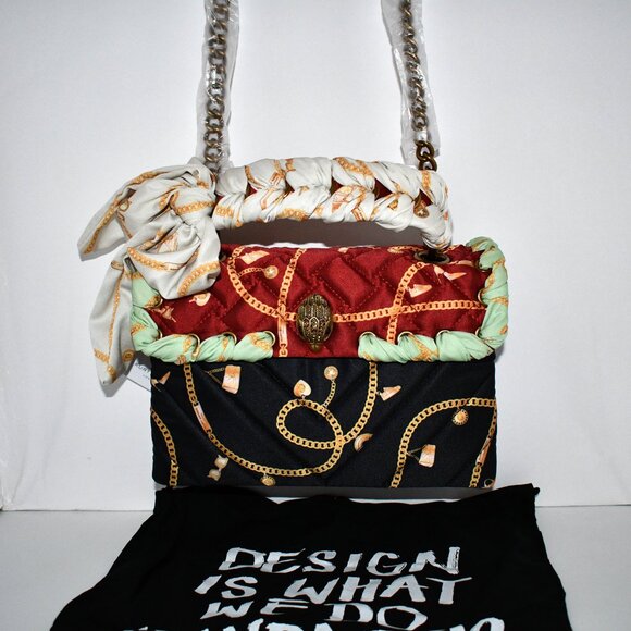 Kurt Geiger Kensington Quilted Nylon Scarf Handle Shoulder Satchel Bag #97990992 - Picture 1 of 9